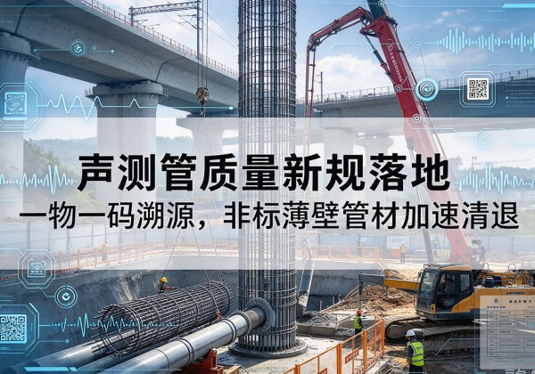 淮南声测管质量新规落地，一物一码溯源，非标薄壁管材加速清退